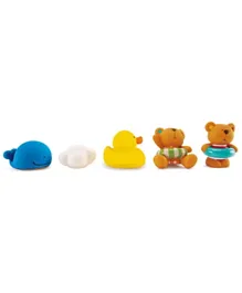 Hape Teddy And Friends Bath Squirts - Set of 5