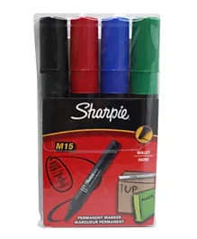 Sharpie Permanent Bullet Markers - Pack of 4