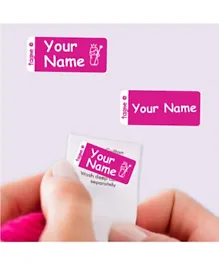 TagMe Peel 'n Stick Clothing Stickers Labels Pink - Pack Of 20