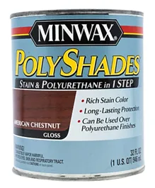 Minwax Polyshades Gloss American Chestnut Quart - 946 ml