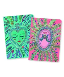 Djeco Love Aurélia Little Pack Of 2 Notebooks - Multicolour