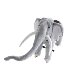 TobysToy Gidygo Ride-on Cycle Kids Operated Animal Riding African Elephant - White
