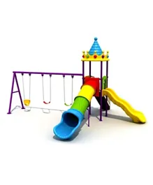 Myts Kids Outdoor Fun Backyard Series With Swing & slide - Multicolor