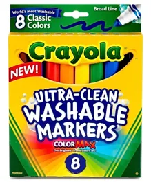 Crayola Ultra-Clean Washable Markers Multicolor - Pack of 8