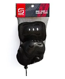 Spartan Knee & Elbow Pads And Wrist Protective Set - Black