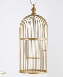 PAN Home Nubia Hanging Bird Cage - Gold