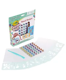 Crayola Glitter Dots with Stickers & Stencils - Multicolor