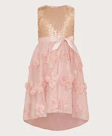 Monsoon Children Ella Rose Sequin 3D Dress - Pink