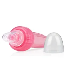 Nuby Easy Squeezy Feeder with Cover- Pink