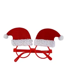 نظارات بارتي ماجيك بشكل قبعة سانتا - أحمر