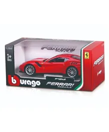 Bburago Die Cast Ferrari Race & Play F12tdf Laferrari Car 1:24 Scale - Red
