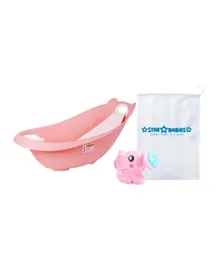 Star Babies Smart Sling 3 Stage Bath Tub with Kettle Bath Toy - Pink