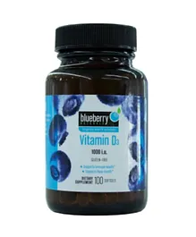 Blueberry Naturals Vitamin D3 1000 IU - 100 Softgels
