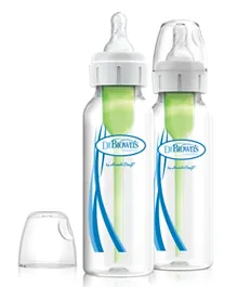 Dr Brown's Narrow Options Plus Feeding Bottle Pack of 2 -250 ml
