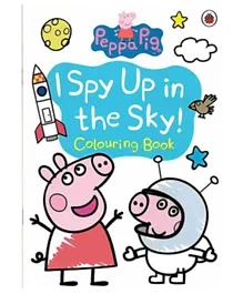 Peppa Pig I Spy Up in the Sky Colouring Book Paperback - 32 Pages