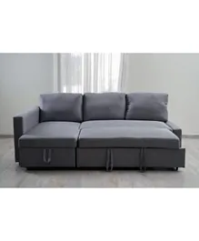 PAN Home Starplus Corner Sofa Plus Bed - Dark Grey