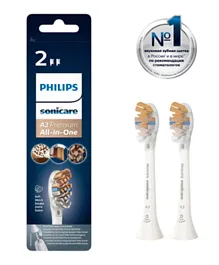 Philips Sonicare Premium All in One Brush Head for Complete Care HX9092/67 Pack of 2 - White
