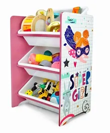 Home Canvas Super Girl Toy Storage Organizer Set