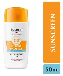 Eucerin Sun Face Hydro Protect Ultra Light SPF50 Sunscreen - 50mL