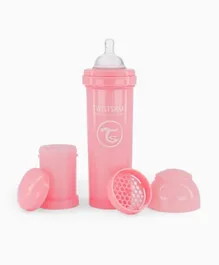 Twistshake Anti Colic Baby Feeding Bottle Pastel Pink - 330ml