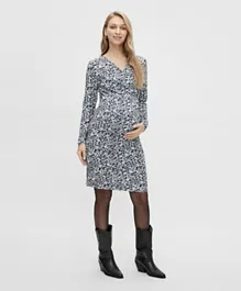 Mamalicious Mlcalla 2-in-1 Maternity Jersey Abk Mini Dress - Dark Navy