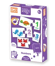 Learning KitDS Number Matching 40 Pieces Puzzle Set - Multicolor