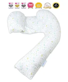 Mums & Bumps Dreamgenii Pregnancy Support & Feeding Pillow - Green Grey