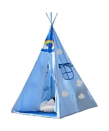 Home Canvas Kids Teepee Tent - Blue