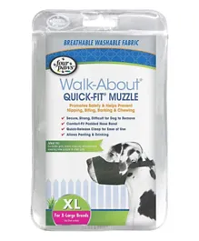 Four Paws Quick Fit Dog Muzzle Black - Size 5