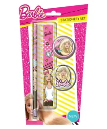 Barbie Stationery Set Multi Color - 4 Pieces