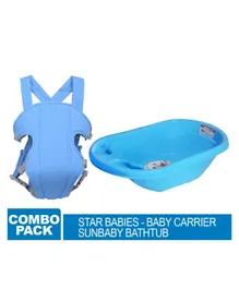 Sunbaby Bathtub with Baby carrier - Blue