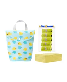 Star Babies Combo Swim Diaper Pack of 3 + Kid Shower Cap - Multicolor