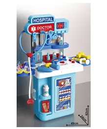 Bowa Trolley Case Doctor Set Toys 4 in 1 Full Upgrade Sets Blue - 34 Pieces