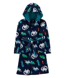 Carters Dinosaur Hooded Fleece Robe - Print