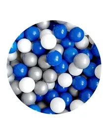 Ezzro Navy Blue Balls Mix 150 Navy Blue 150 White, 100 Grey - 400 Pieces