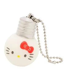 Hello Kitty Glow in The Dark Ring KT Keychain - White