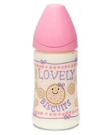 Suavinex Feeding Bottle Pink Biscuit - 270ml