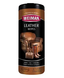 Weiman Leather Cleaning Wipes - 30 Pieces