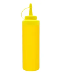 Chefset Yellow Plastic Squeezer Dispenser - 710ml