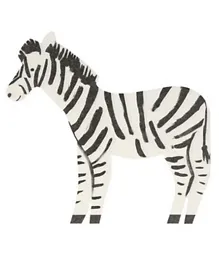Meri Meri Safari Zebra Napkins Pack of 20 - White & Black