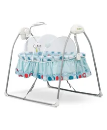 Baybee Wanda Electric Swing Cradle for Baby - Light Blue