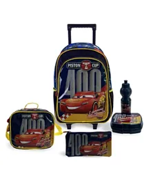 Disney Cars Piston Cup 5-In-1 Trolley Backpack Set
