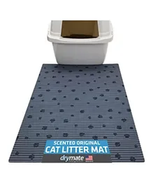 Dry Mate Linen Scented Cat Litter Mat - Gray Stripe