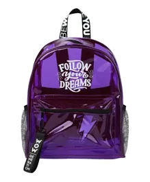 Wow Girl Wow Generation Stroll Backpack Transparent Purple - 12.5 Inches