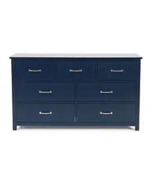 PAN Home Cedargrove Rubber Wood Kids Dresser With 7 Drawers - Navy Blue