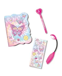 Hot Focus Tie Dye Butterfly Girl's Secret Journal Fun Set