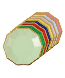 Meri Meri Birthday Canape Plates Pack of 8 - Multicolour