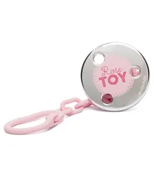 Suavinex Soother Clip - Pink & Silver