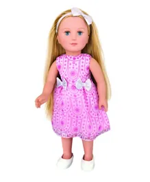 Hayati Girl Doll Sandy Long Hair Holiday Dress - 18-Inch