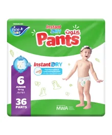 Fine Baby Instant Dry Pants Diaper Size 6 Junior - 36 Pieces